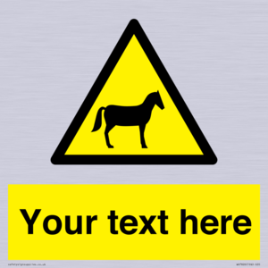 Custom warning horses